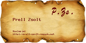 Prell Zsolt névjegykártya